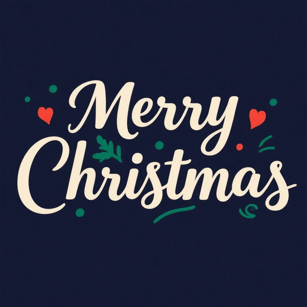 Merry christmas text, remove background emoji