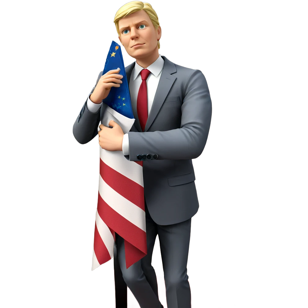 blonde boy in formal suit emoji