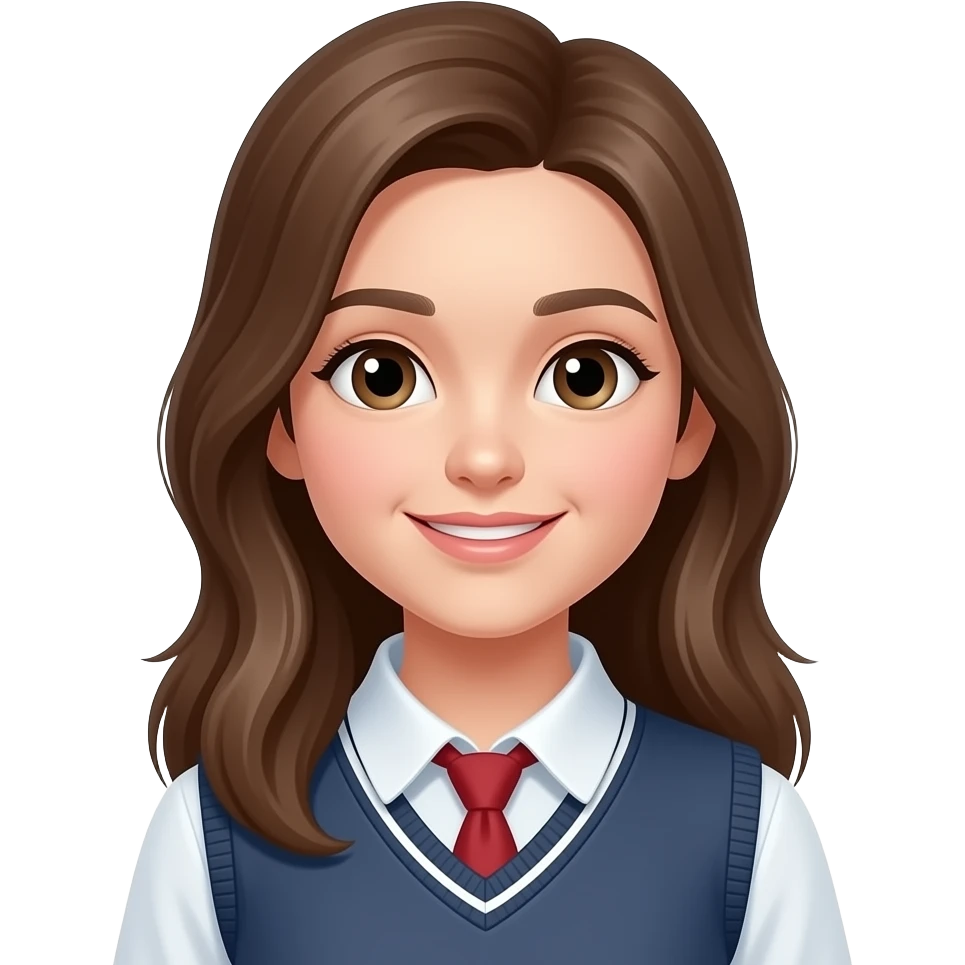 Cute high school student emoji