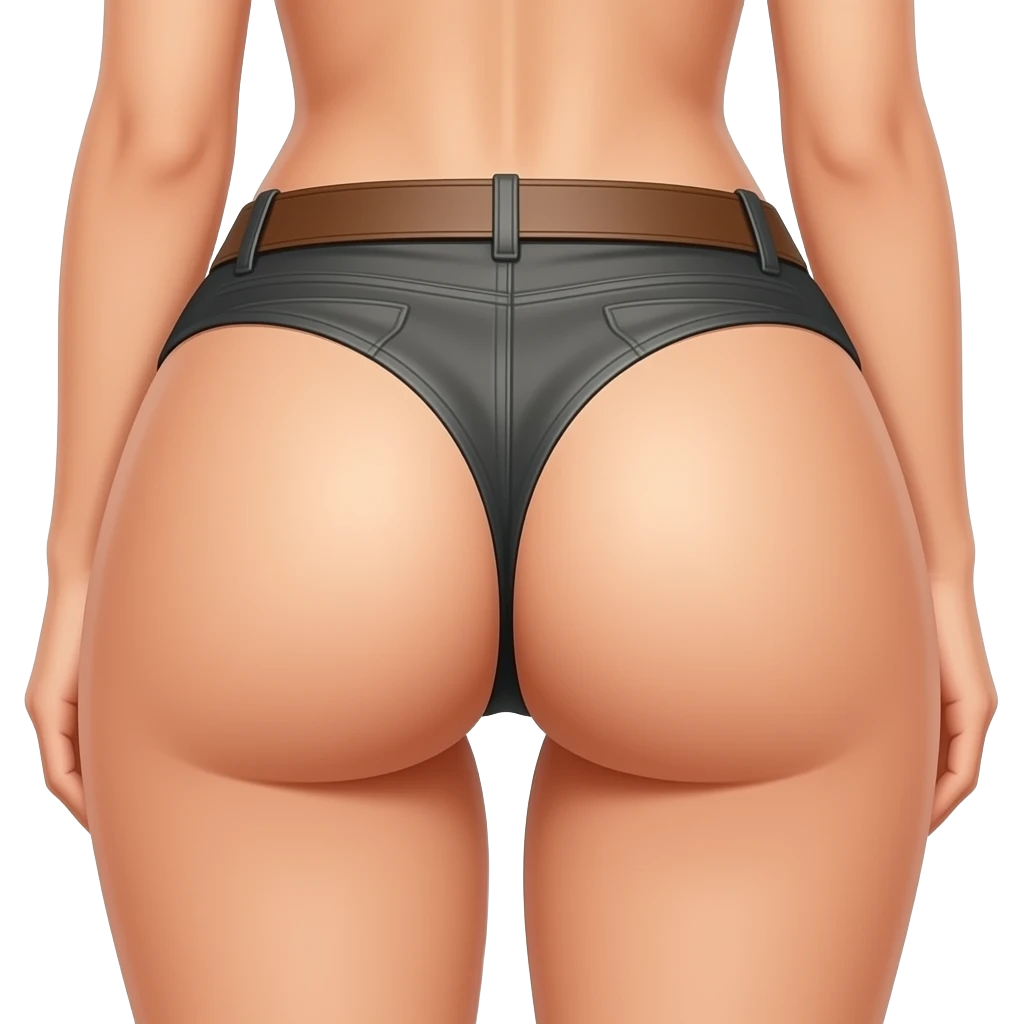 Woman with nude anus emoji