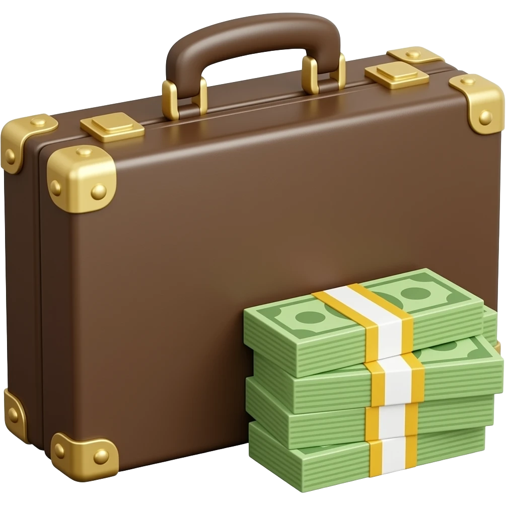 Кейс с деньгами emoji