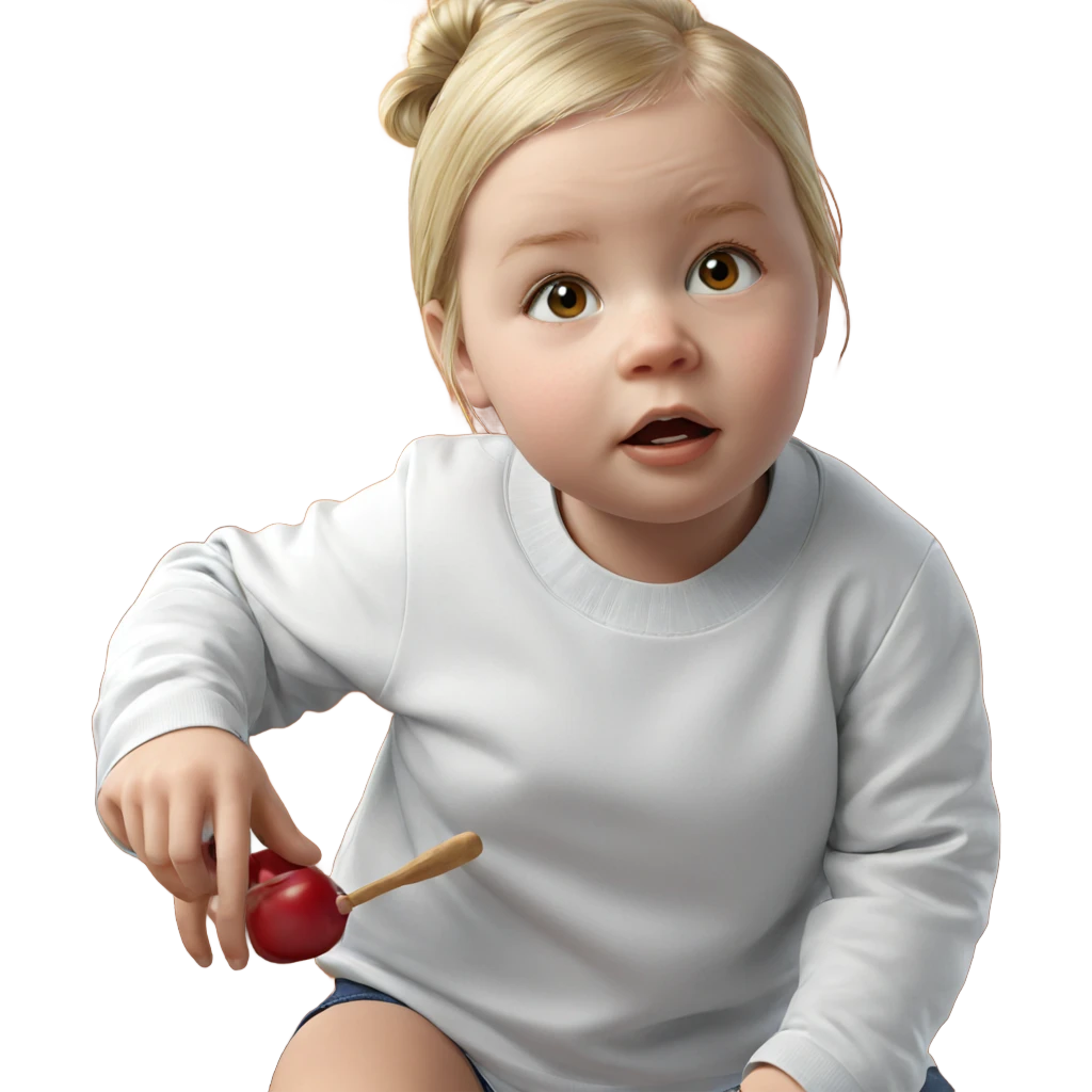 blonde girl portrait realism emoji