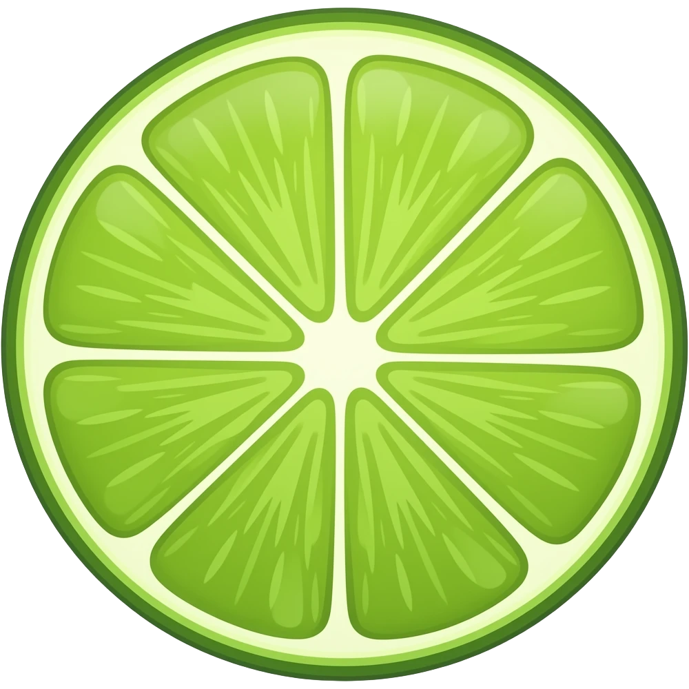 lime fruit emoji