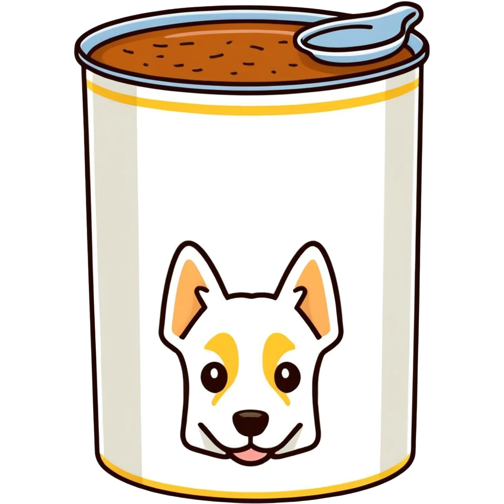 dog food can emoji