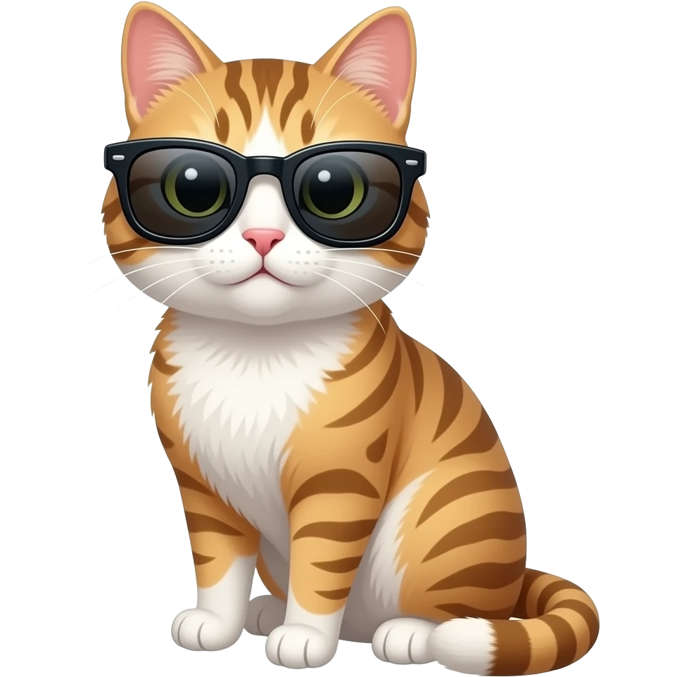 Cat wearing sunglasses emoji