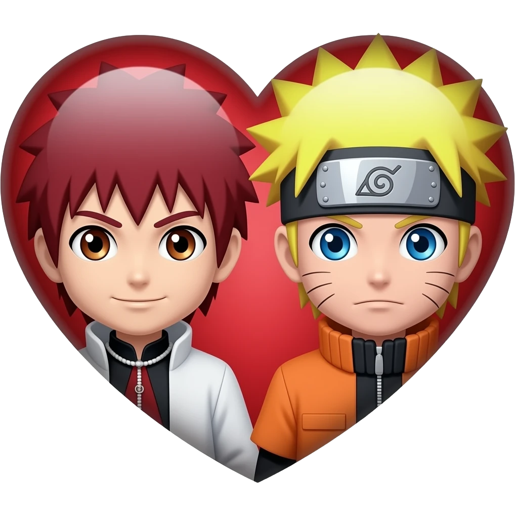 Symbole amour gaara naruto emoji