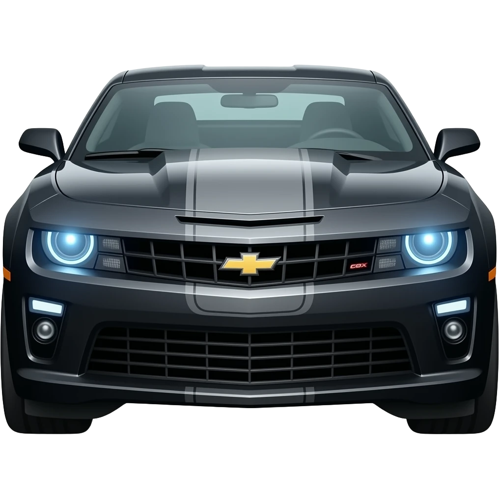 Hazte un Camaro negro con las siglas CGX emoji