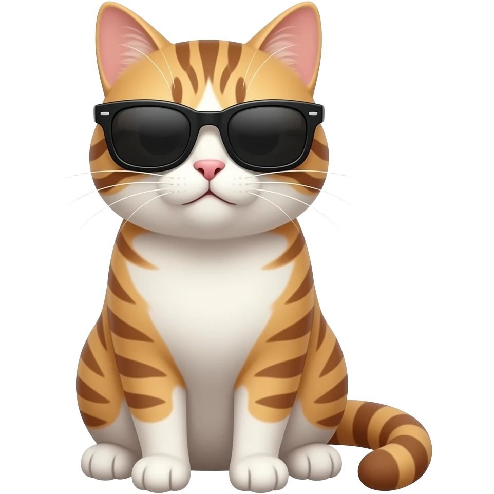 Cat wearing sunglasses emoji