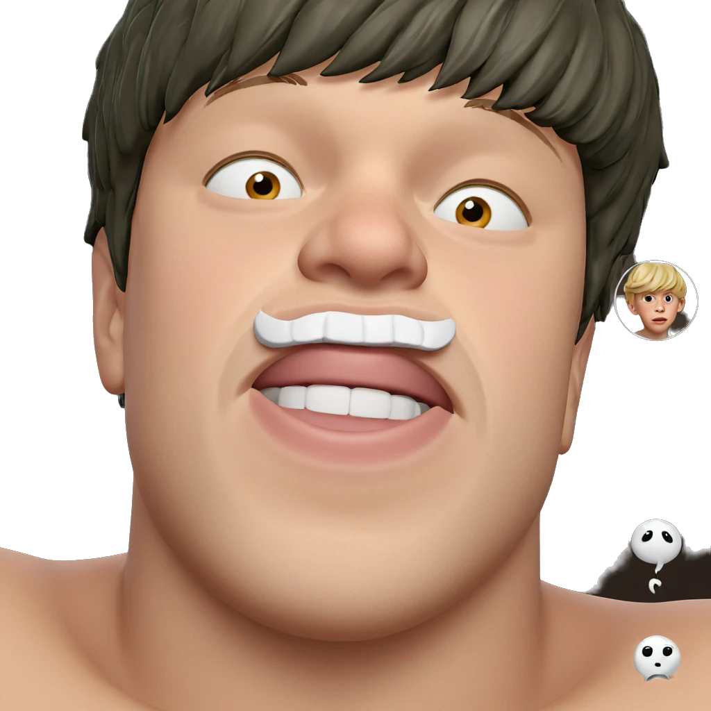 heartfelt gaze from a boy emoji