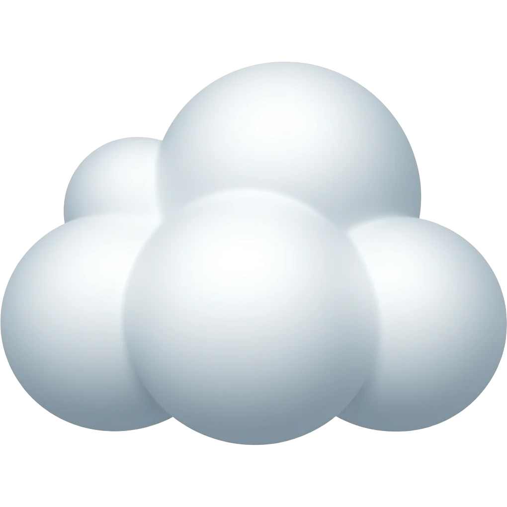 облако белое мягкое emoji