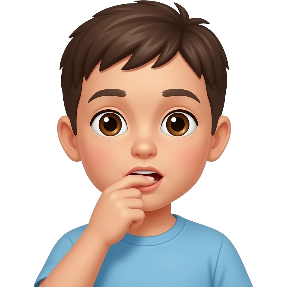 Crea un niño con asma emoji