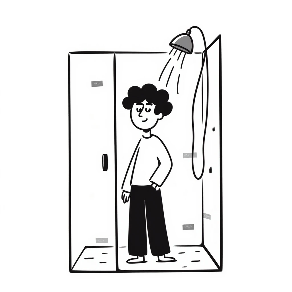 shower with a sliding glass doors emoji