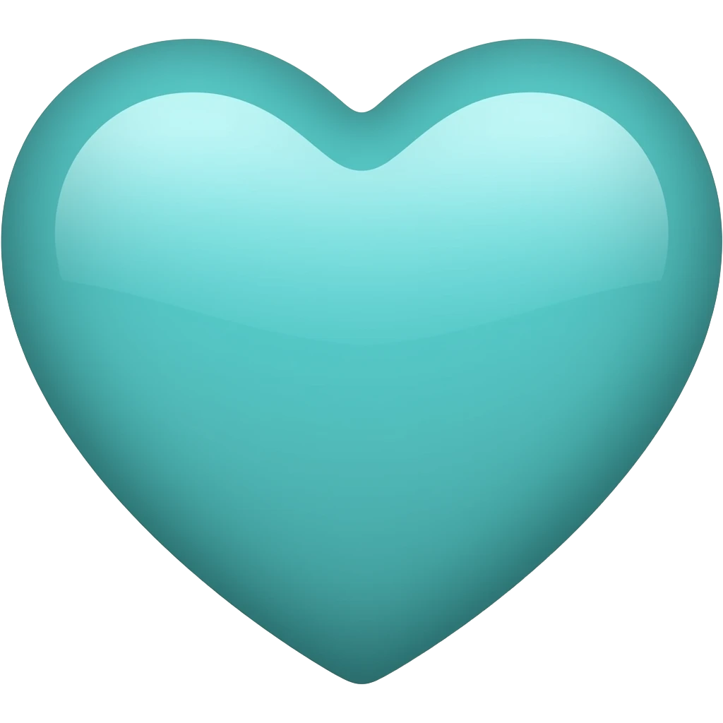 turkuaz kalp emojisi ios emoji