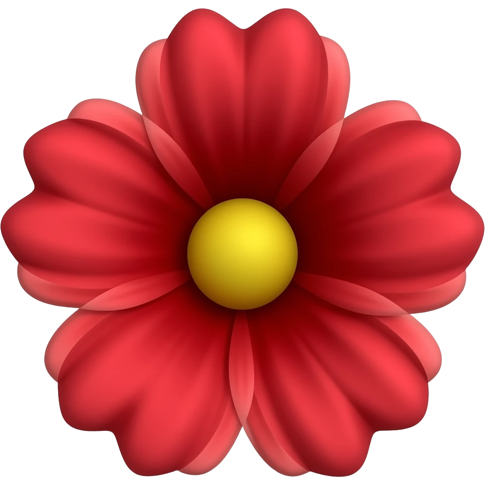 red flower emoji