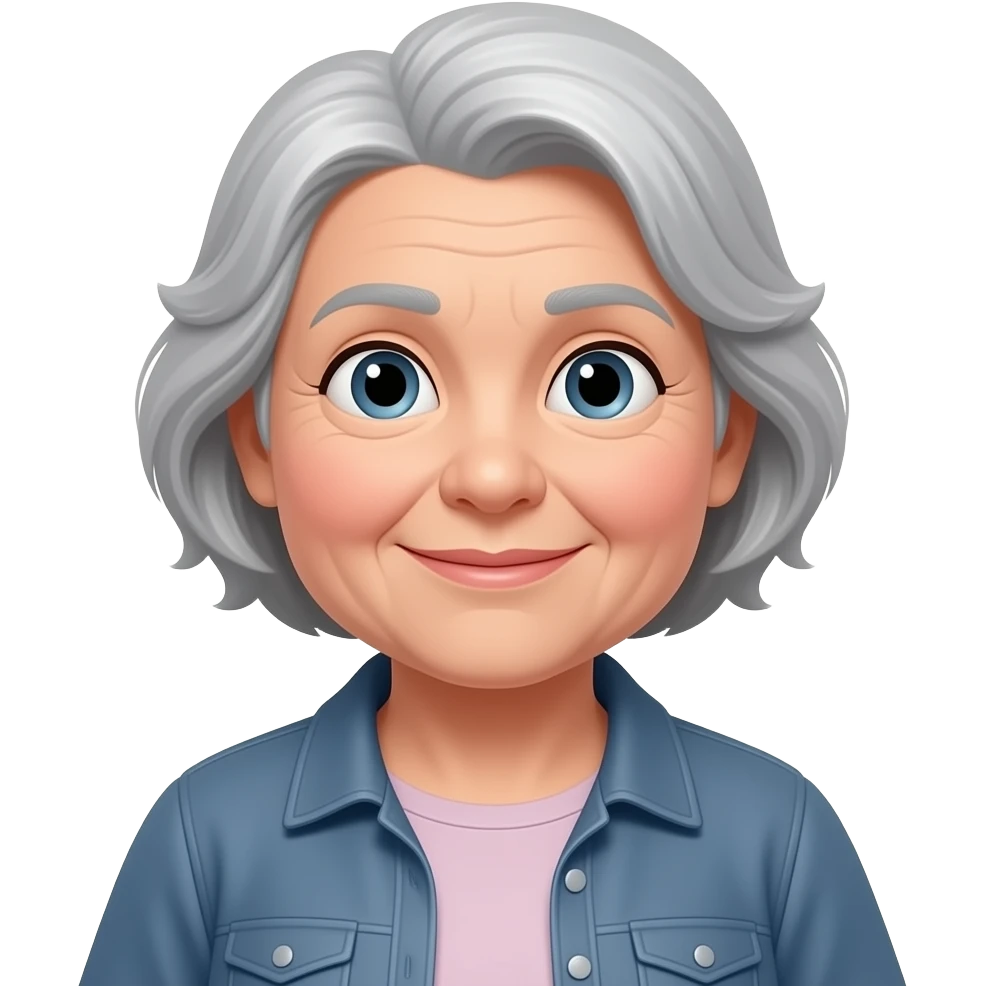 older frail fat woman emoji