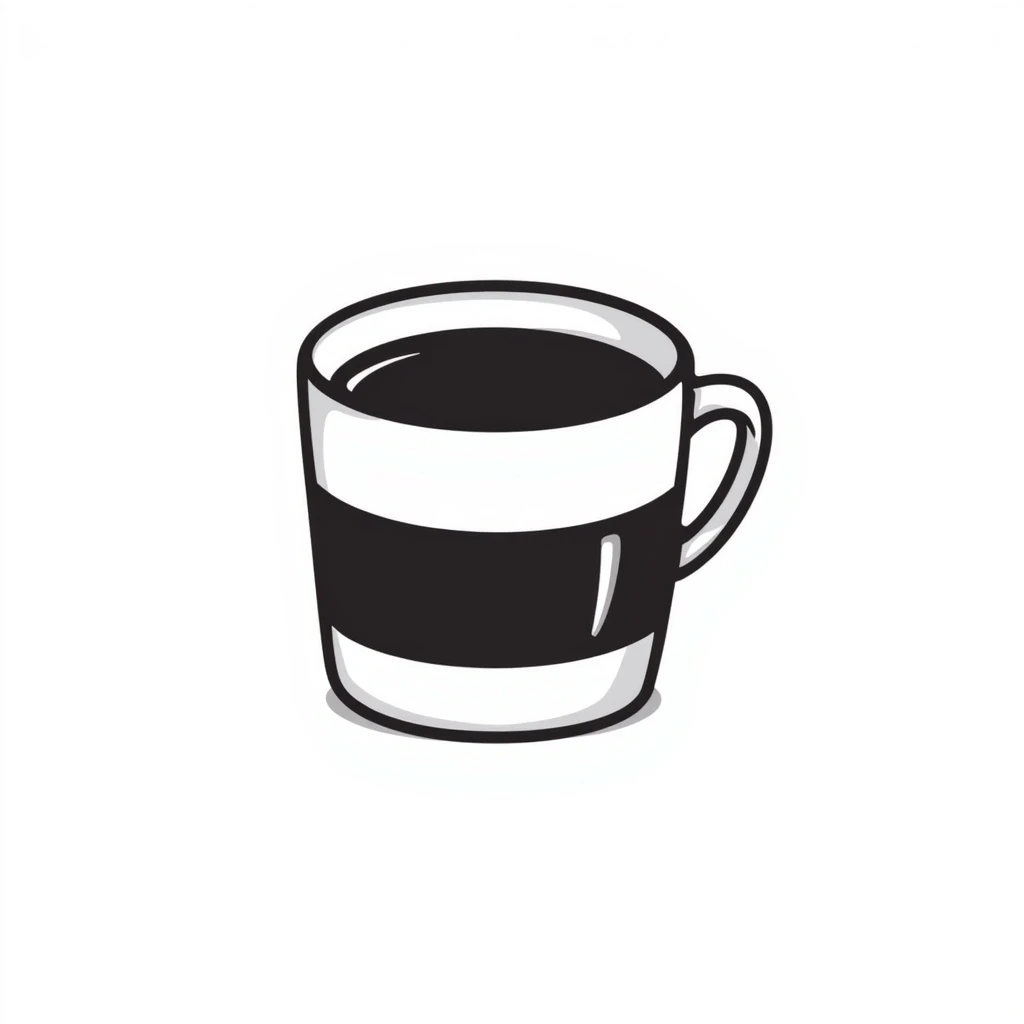 A coffee cup emoji