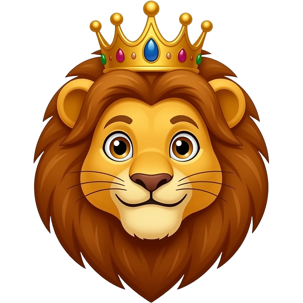Super duper and sweet lion King emoji emoji