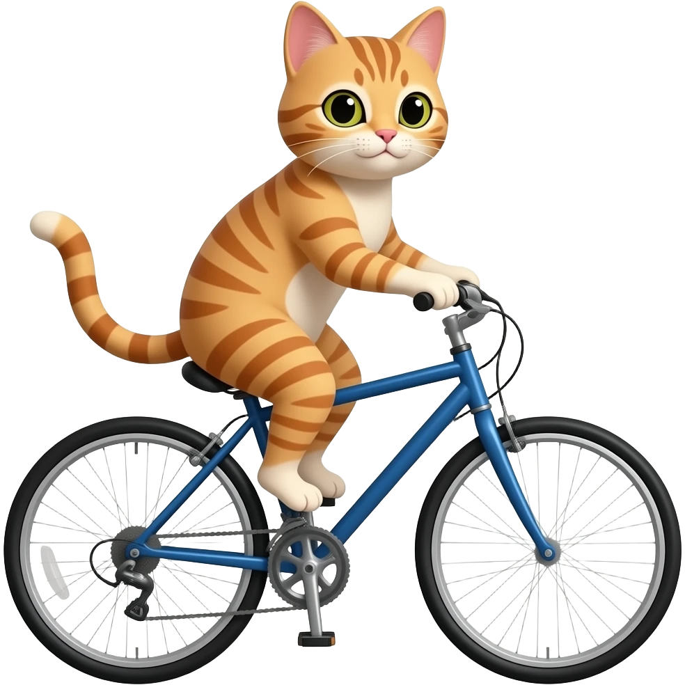 cat on a bike emoji