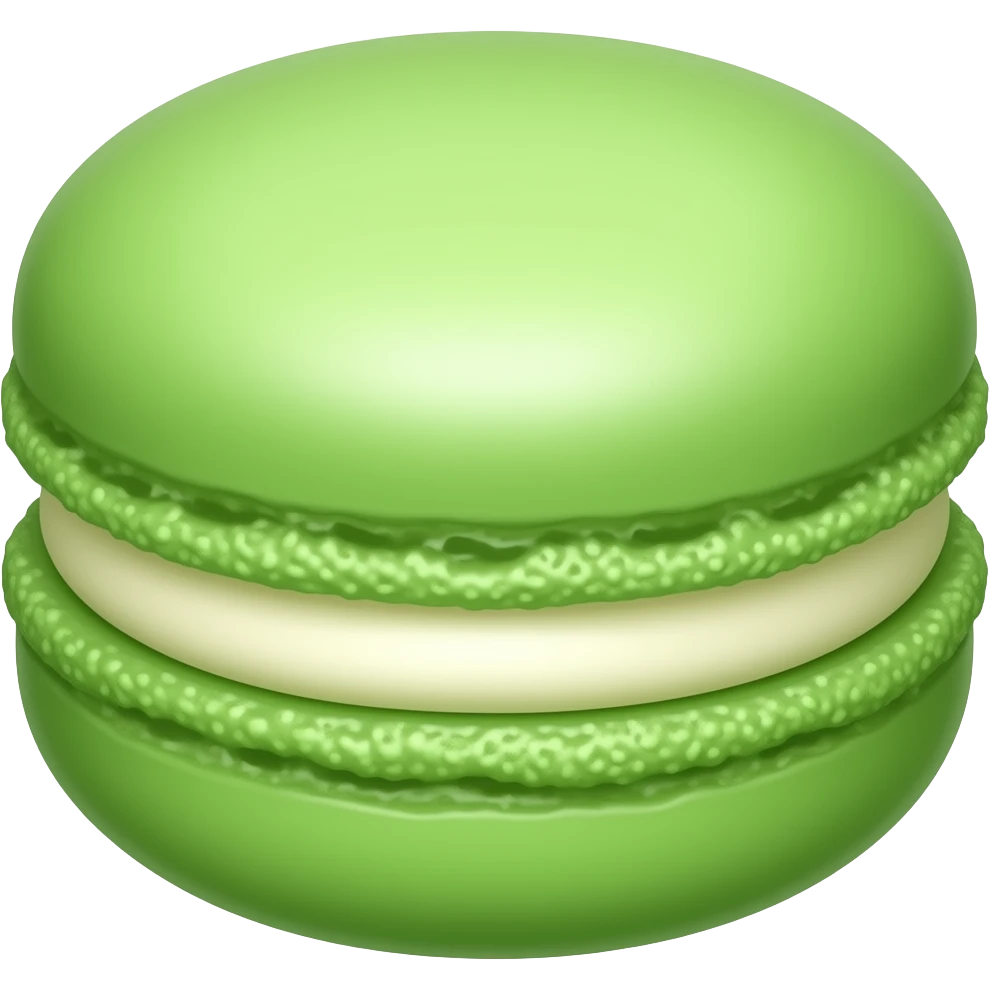 Macaron verde emoji