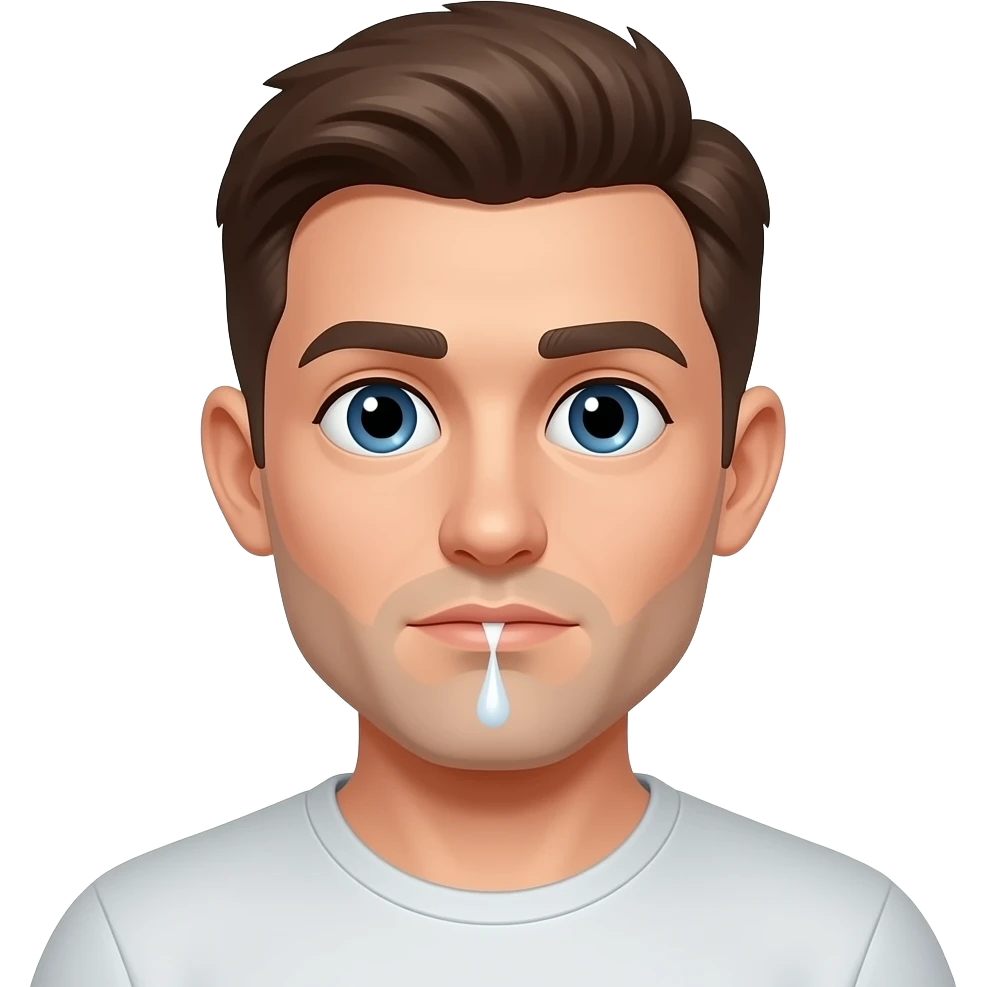 Peeing with penis emoji