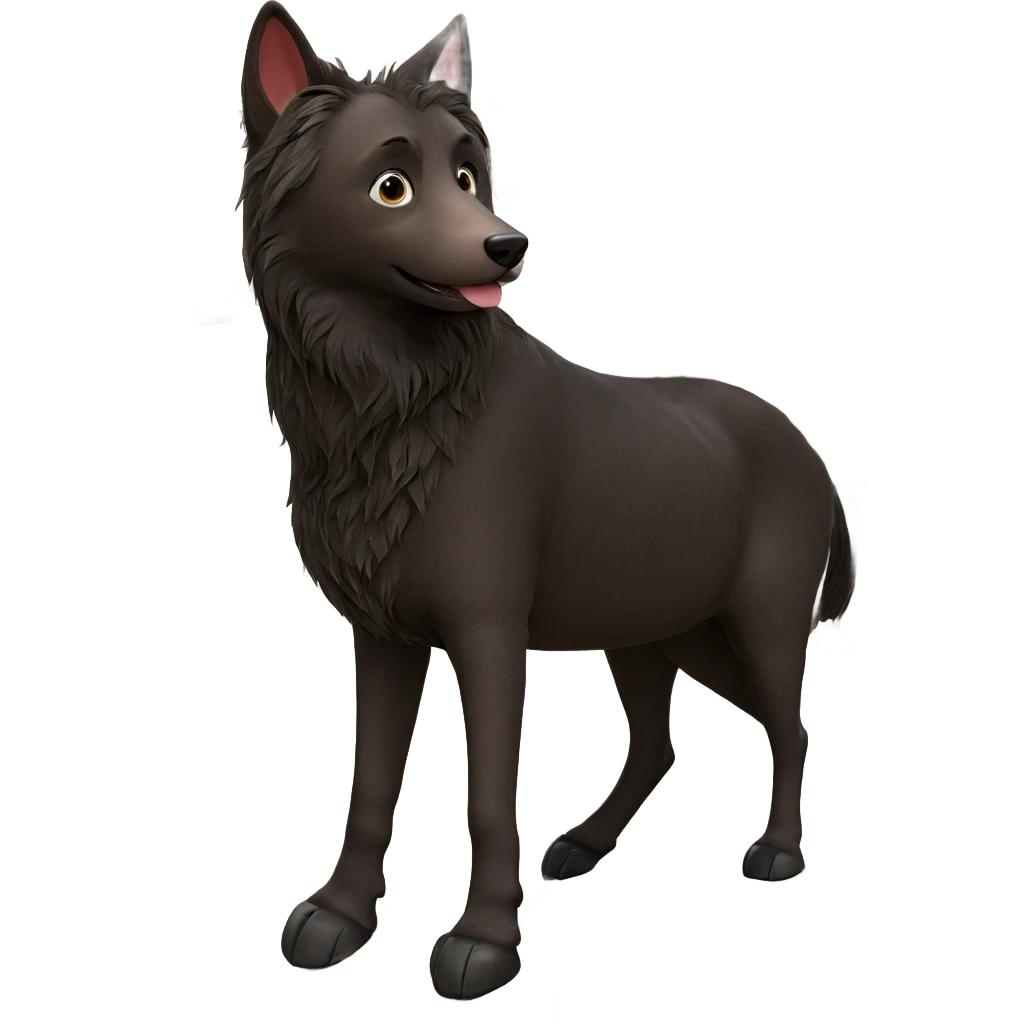boys and oversized animal fun emoji