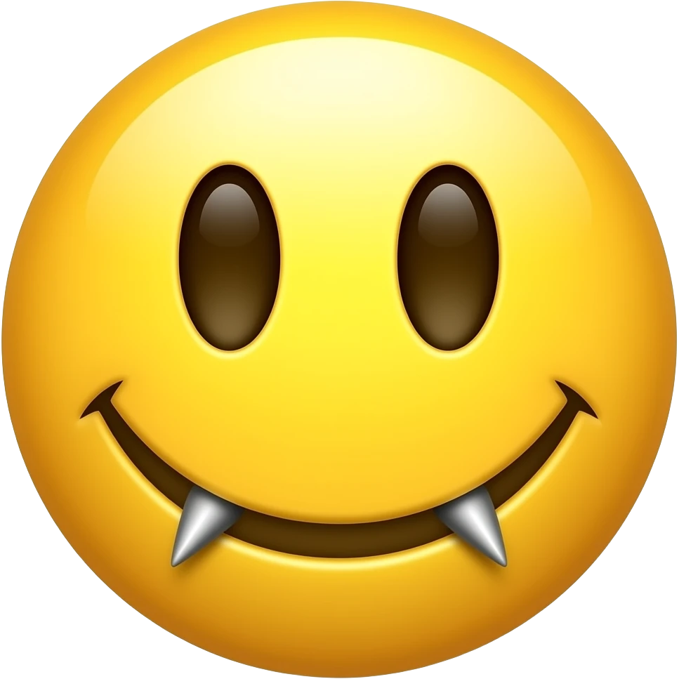 Yellow smiley with pierced nipples emoji