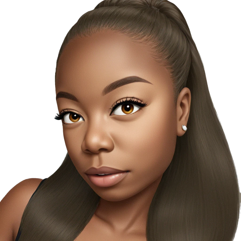 elegant portrait of a girl emoji