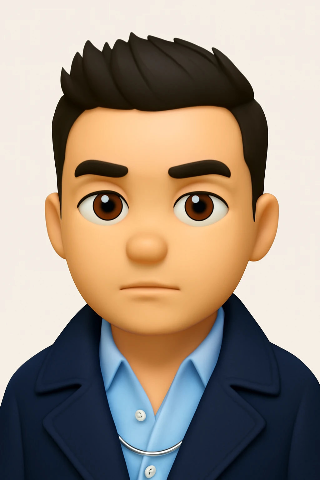 A 3D Apple-style emoji version of the uploaded image, preserving its colors, shapes, textures, and overall design, simplified into emoji form while keeping key details recognizable. Smooth glossy finish, soft shadows, high-quality render, minimal background emoji