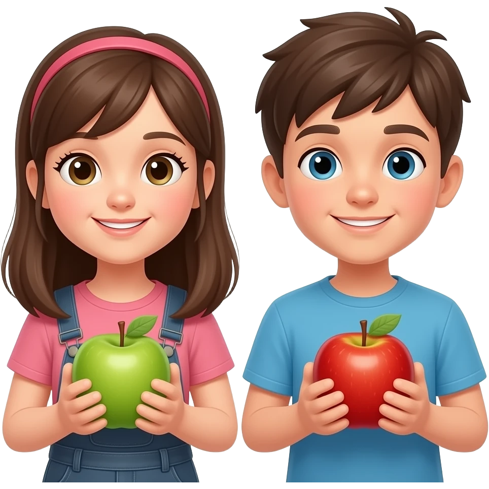 Throuple 2 girls 1 boy apple emoji emoji