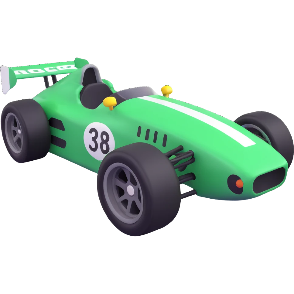 green race car emoji