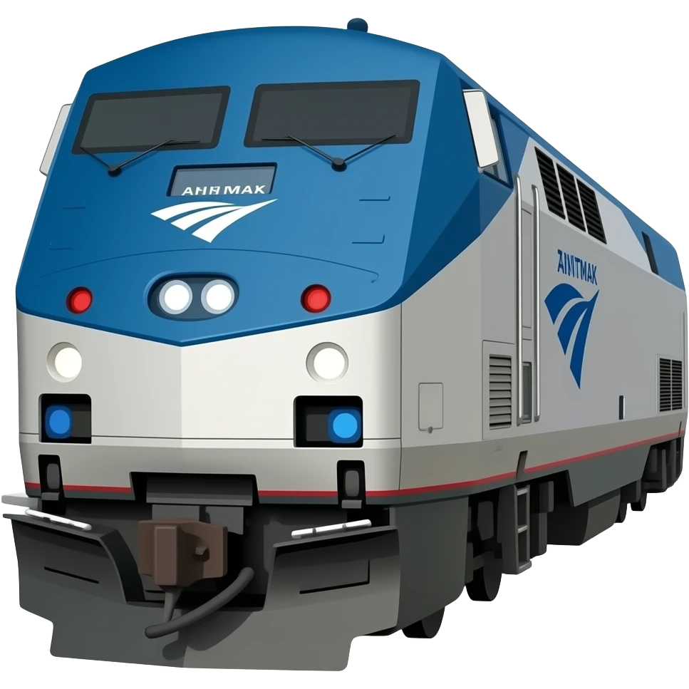 Amtrak train emoji