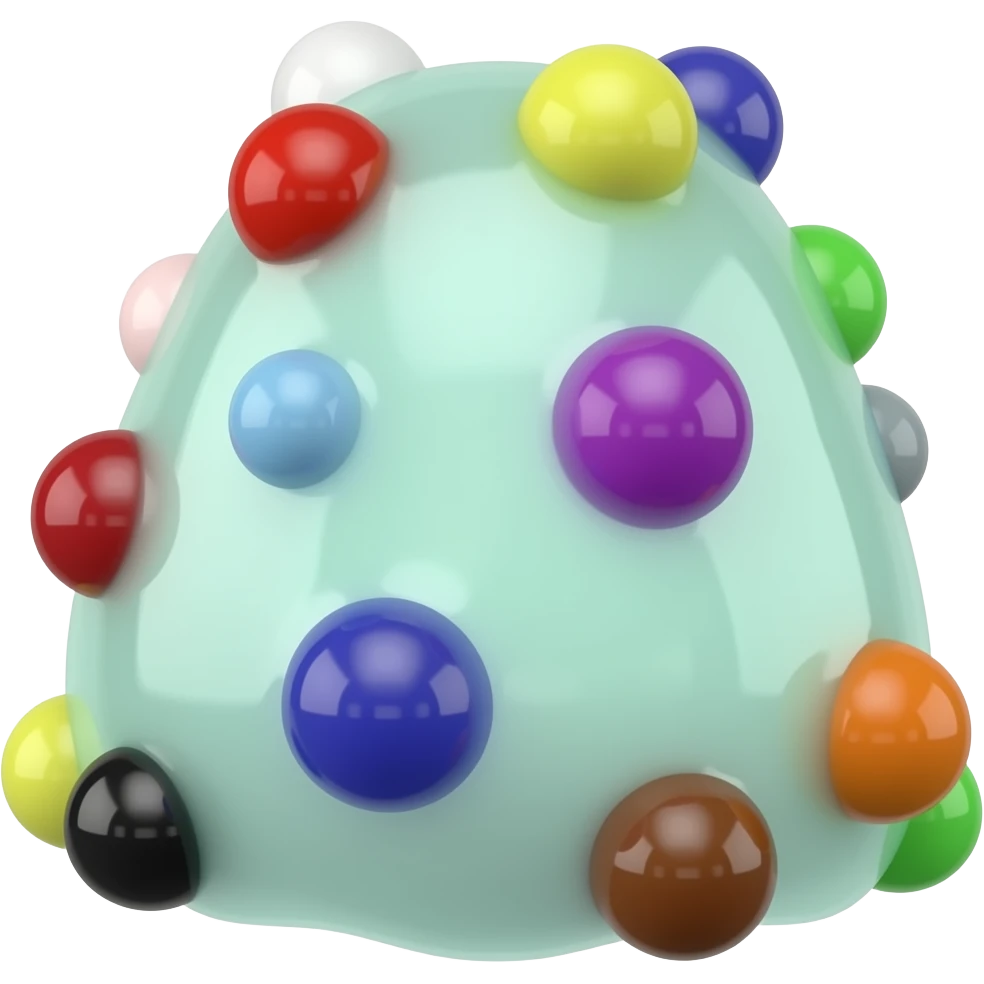 Goo 🔴🟠🟡🟢🔵🟣🟤⚫⚪⚪🩷⚪🩵🩶⚪OC Goo emoji