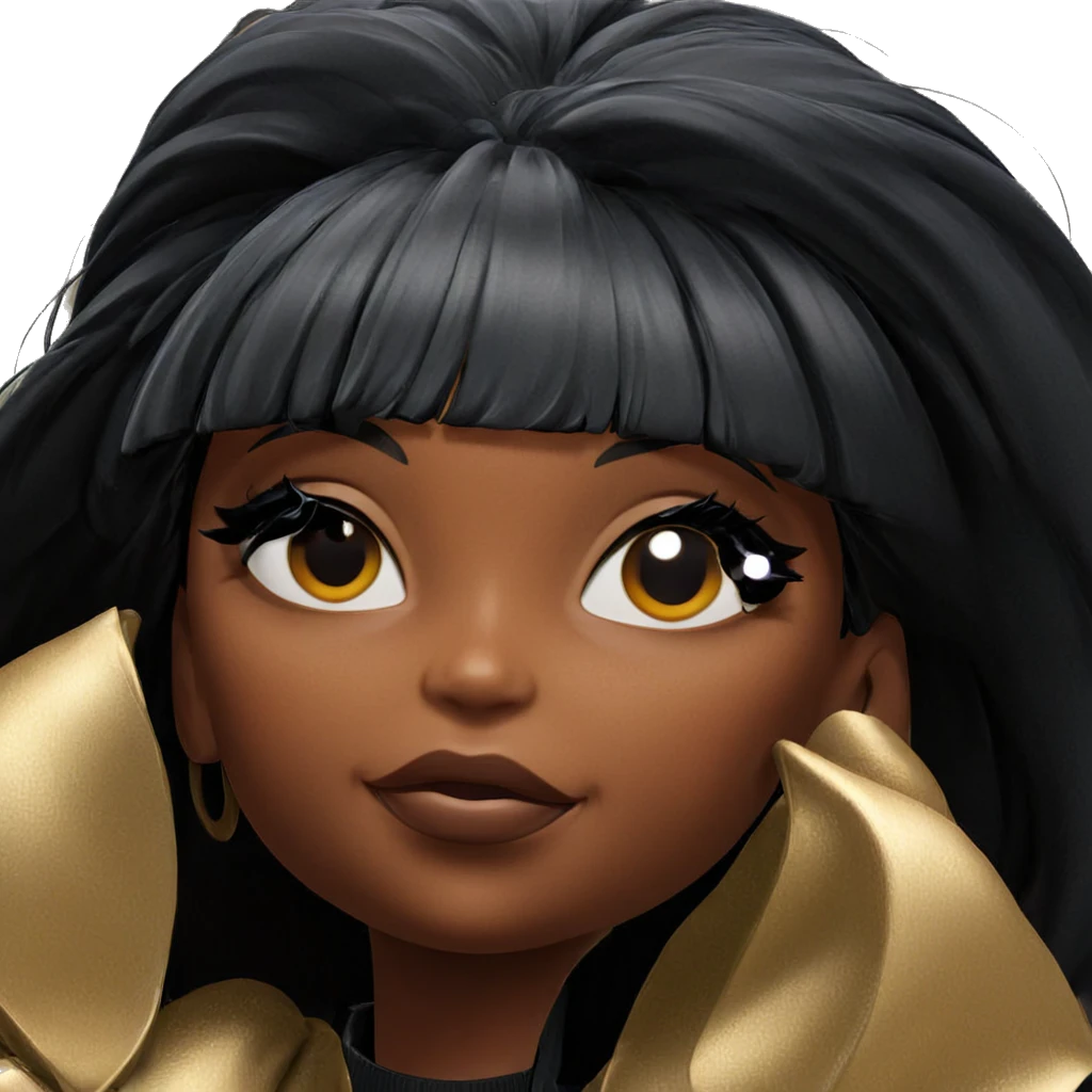 dark-skinned beauty portrait emoji
