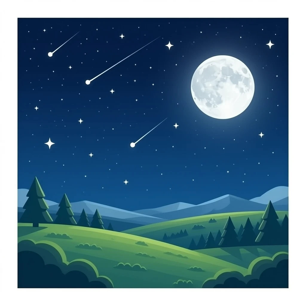 a view of Stars  in night without the moon emoji