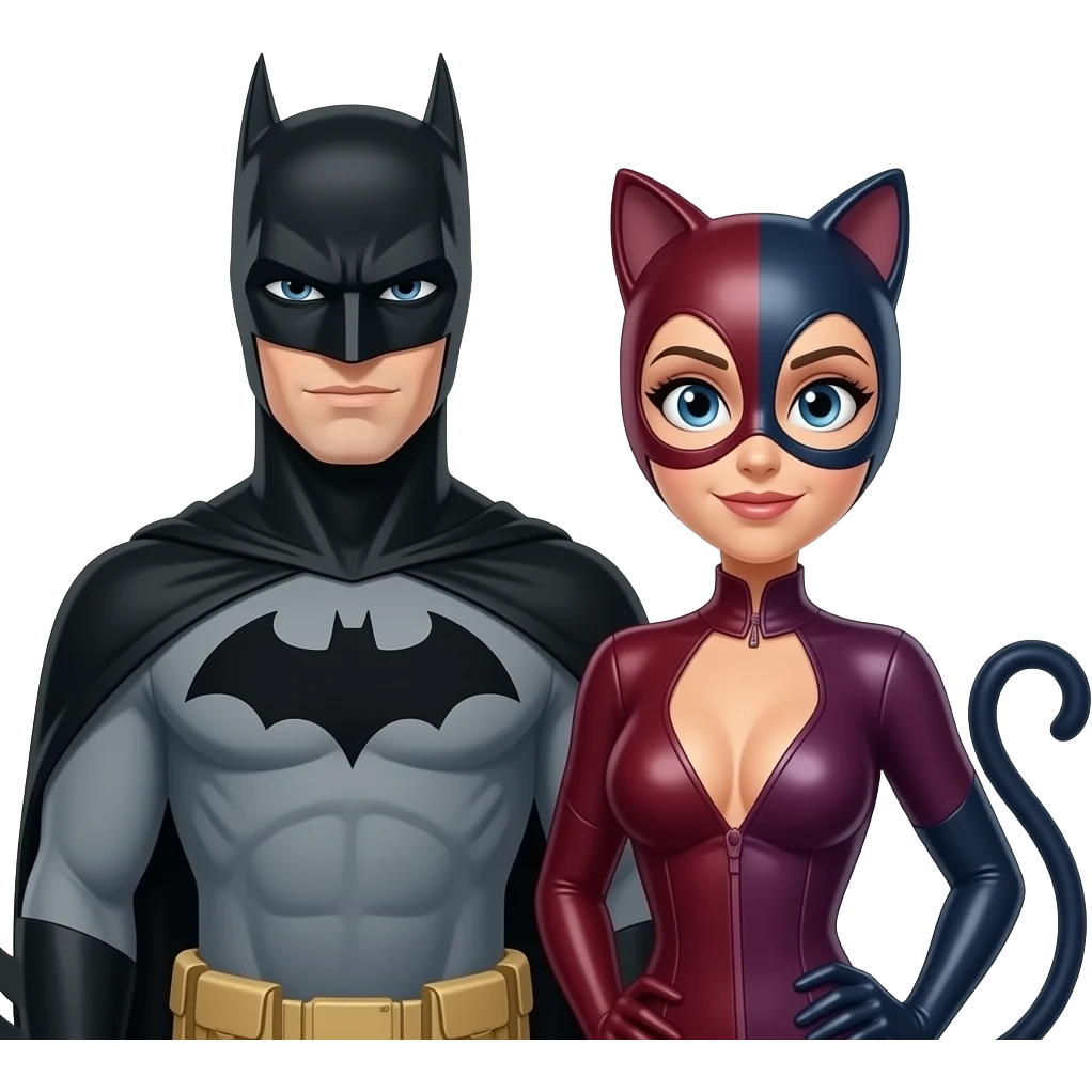 Batman catwomen emoji