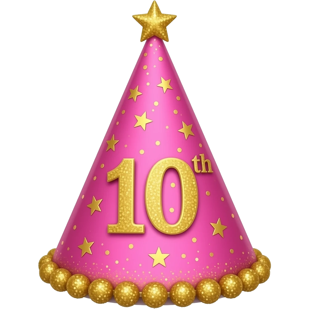 10TH BIRHDAY HAT emoji