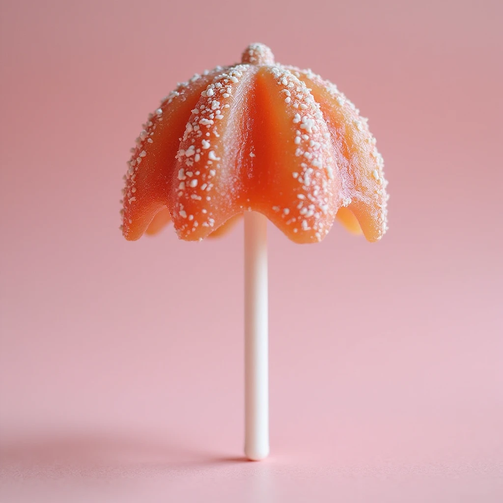 realistic dalgona candy with the umbrella shape from Squid Game emoji