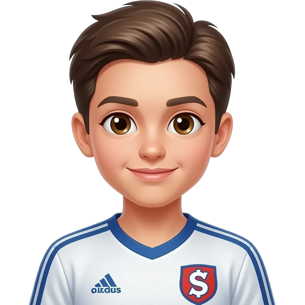 Ein Mädchen mit dem Hobby fußball emoji