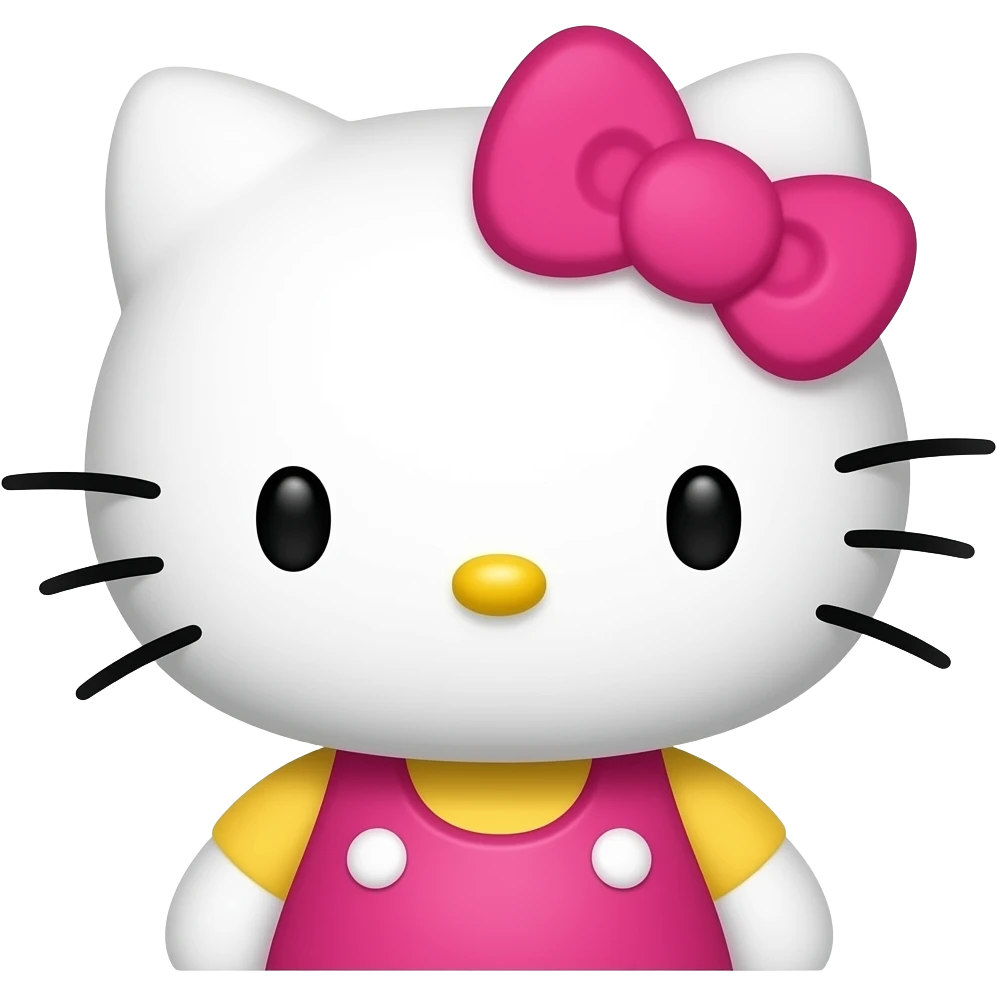 ايموجي هلو كيتي  مع قبلة emoji