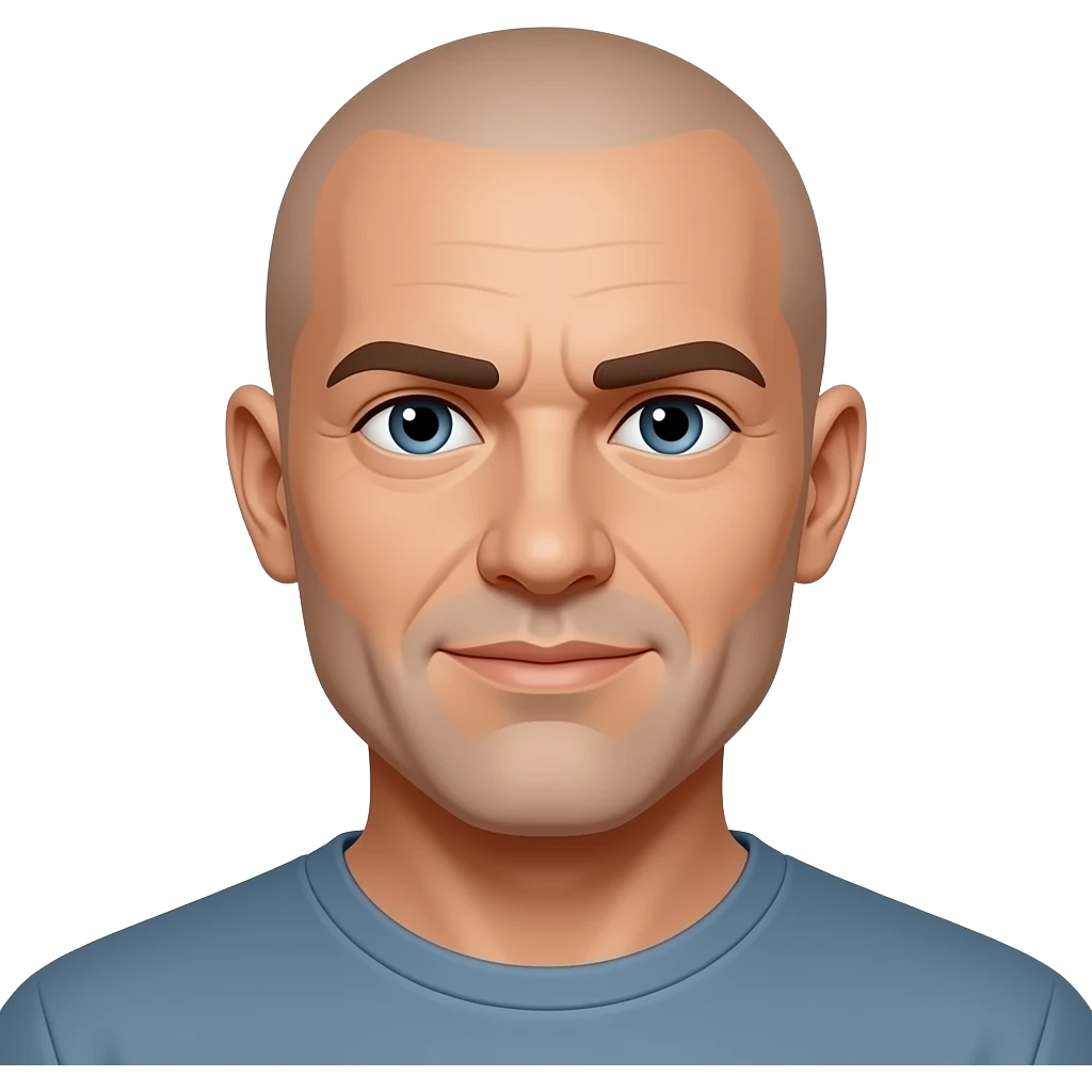 Uomo calvo  nel emoji