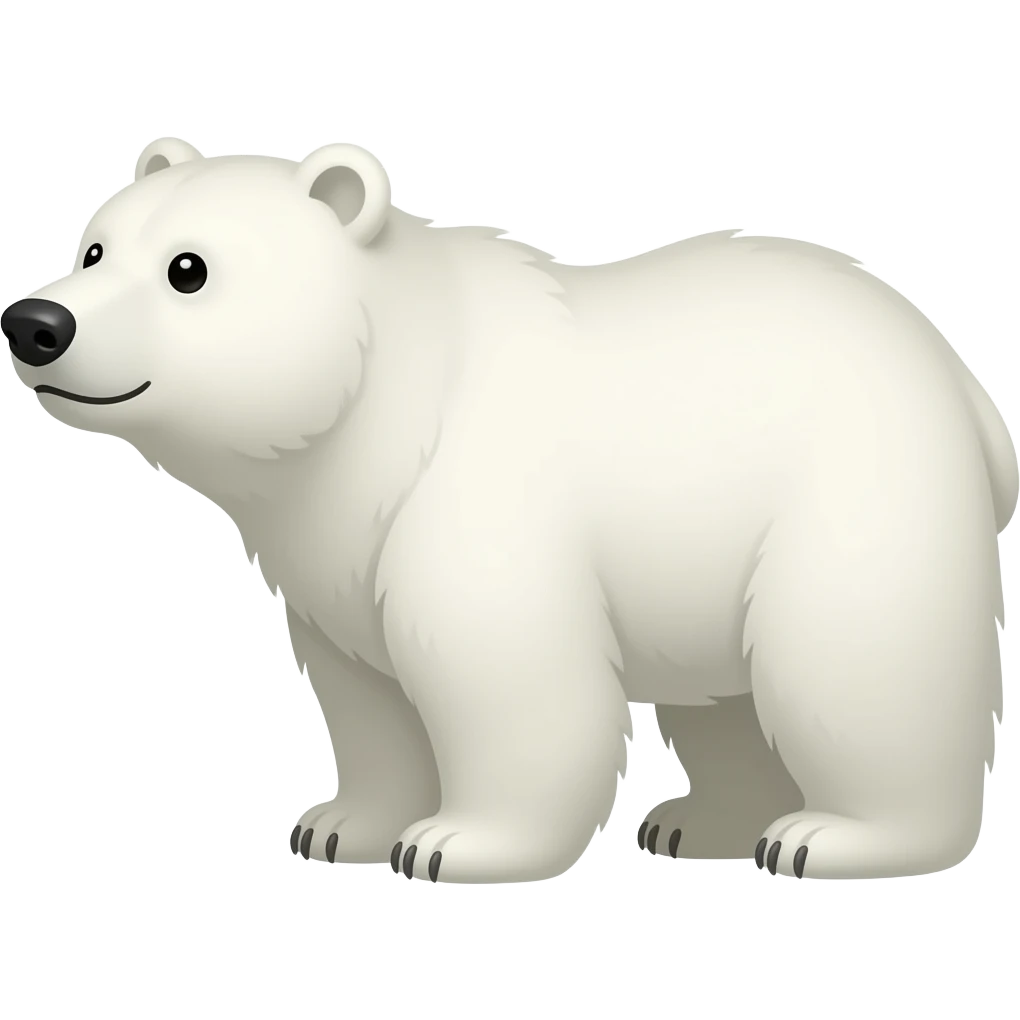 Oso blanco emoji