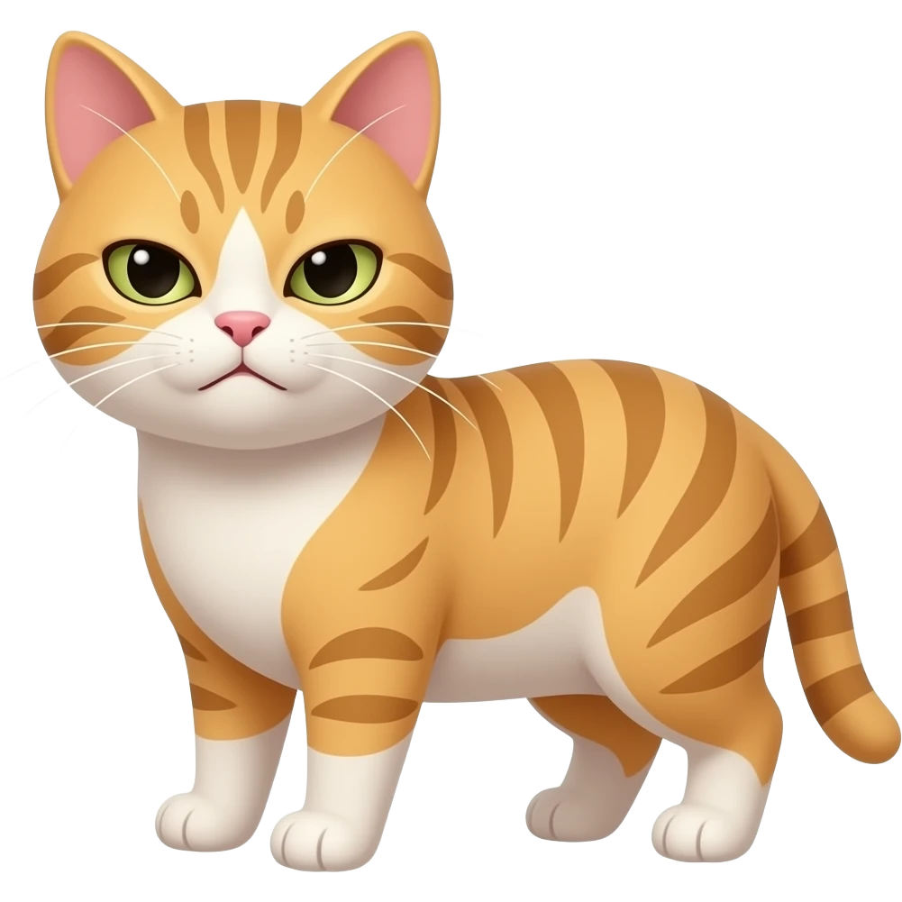 Un chat avec un air blasé emoji