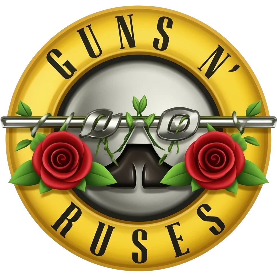 Símbolo da banda guns n roses emoji