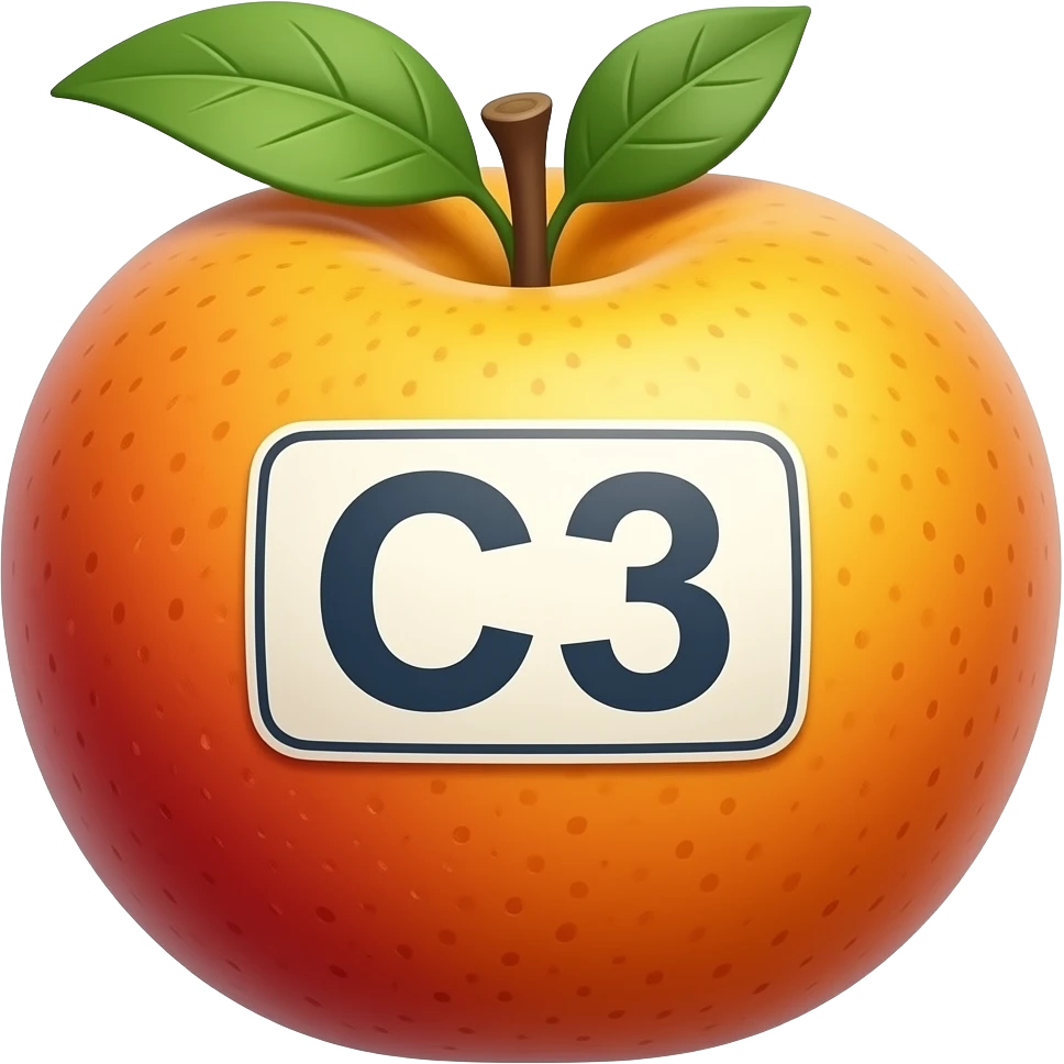C3 fruit letter type emoji