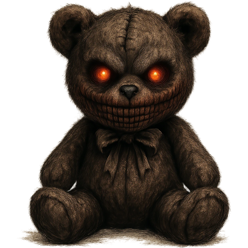 Halloween scary teddybear, remove background emoji