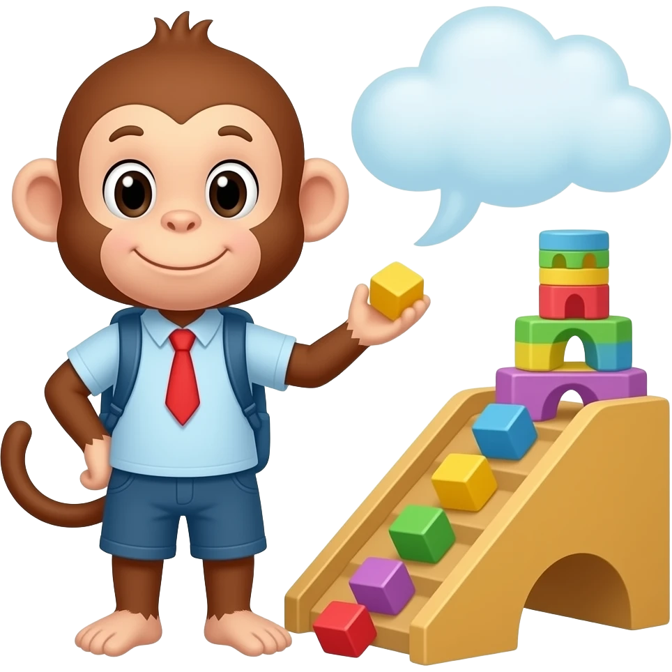 Wheee! Watch the toys slide down and learn colors as they go! Can you name each one? 😦    first day of school monkey emoji