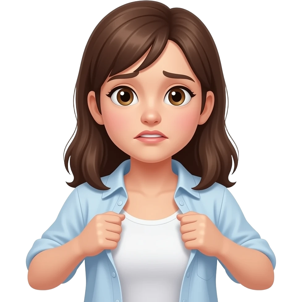 Strug girl lifting shirt emoji emoji