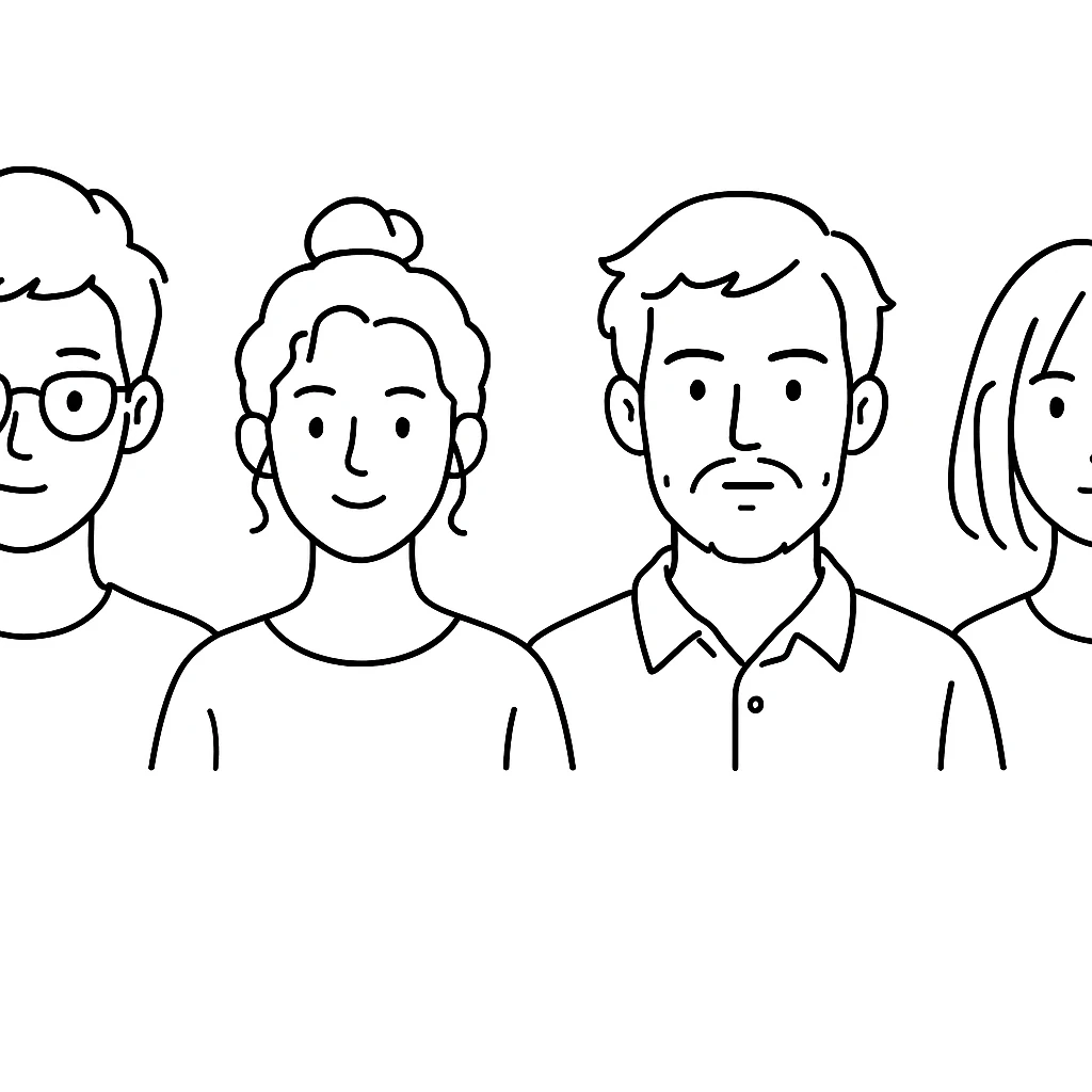 Create avatars in a similar style but with different variations, outline avatar emoji