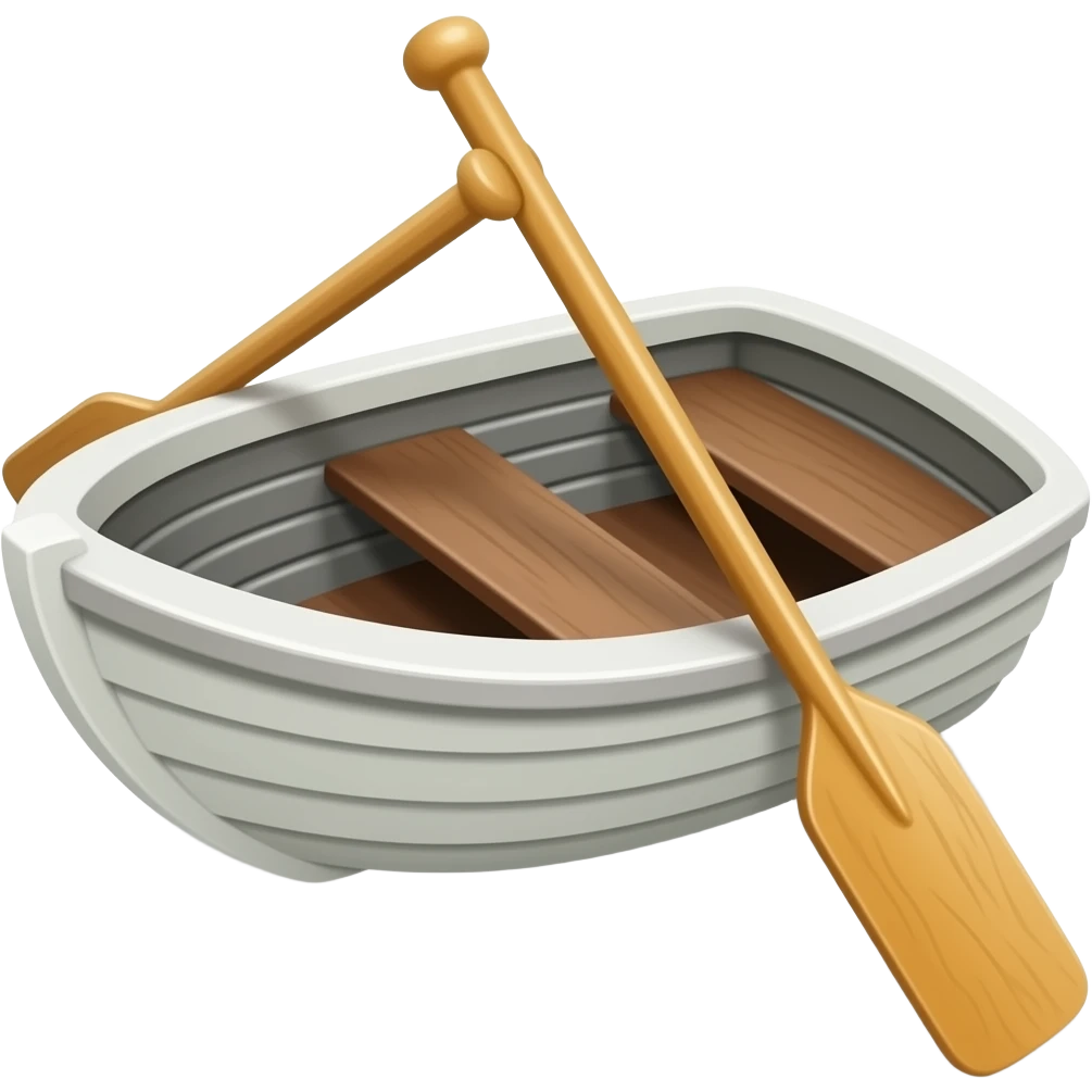 une barque avec des rames emoji