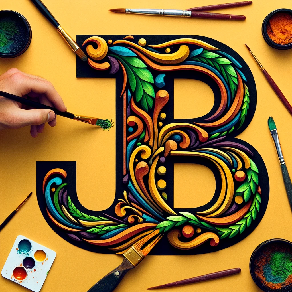 Сделай буквы JB как на картинках emoji